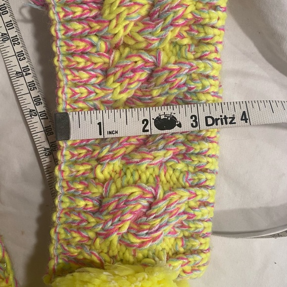 Gifted.  Not for sale Toby Match Set Pom Headband Tassel Infinity Scarf 4-14 - Picture 3 of 13